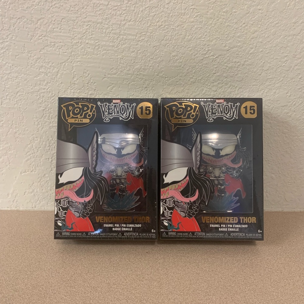 Funko Pop! Venomized Thor Pin - Black, Silver, Red
